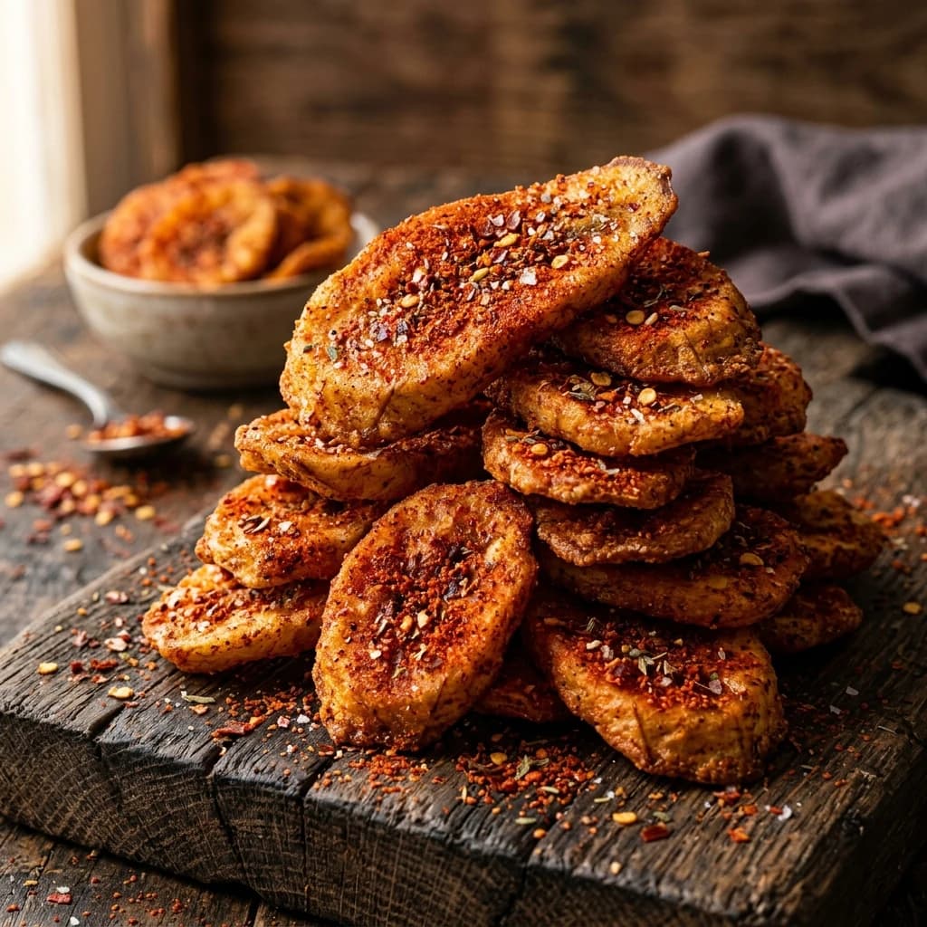 Spice Banana Round Chips